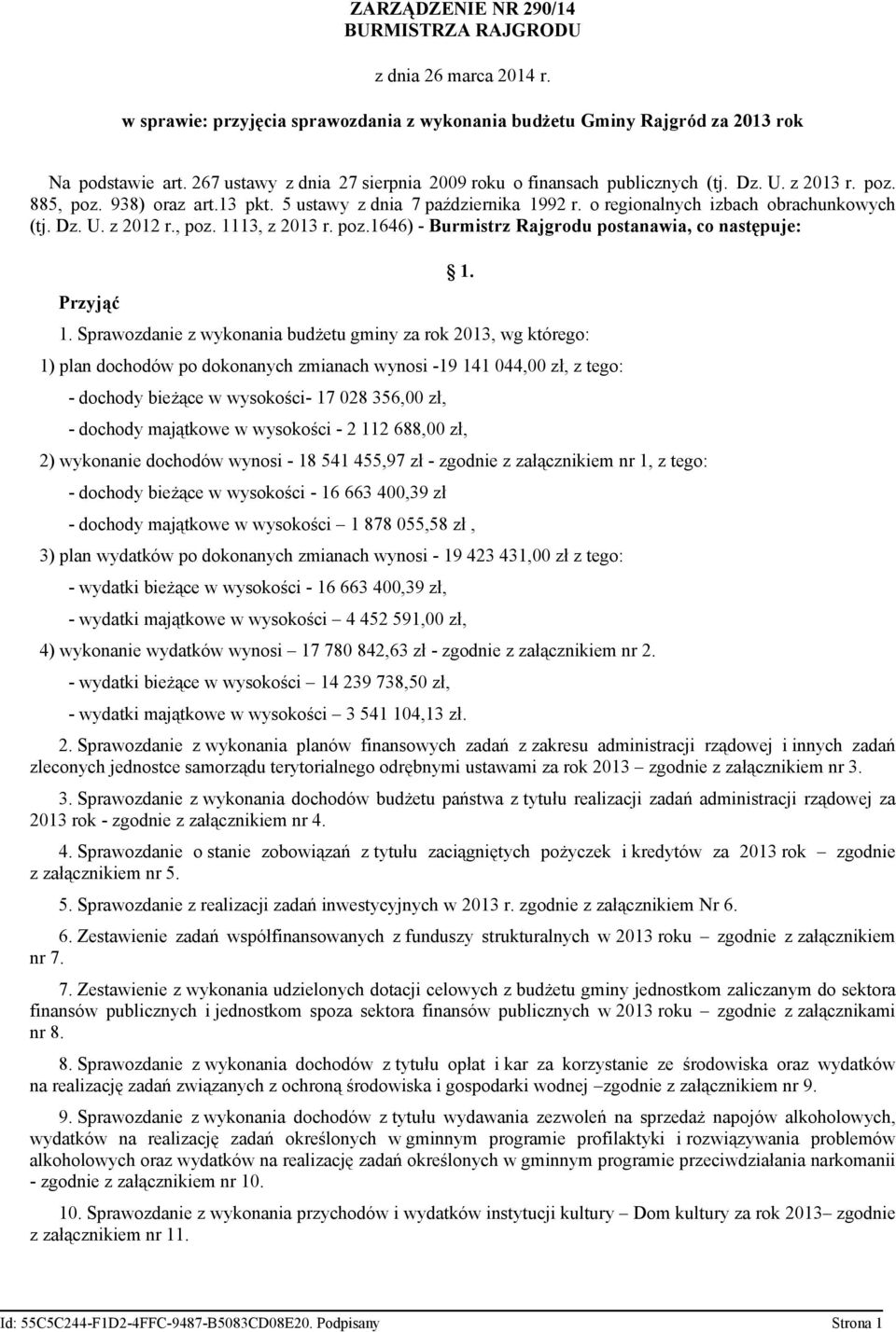 o regionalnych izbach obrachunkowych (tj. Dz. U. z 2012 r., poz. 11