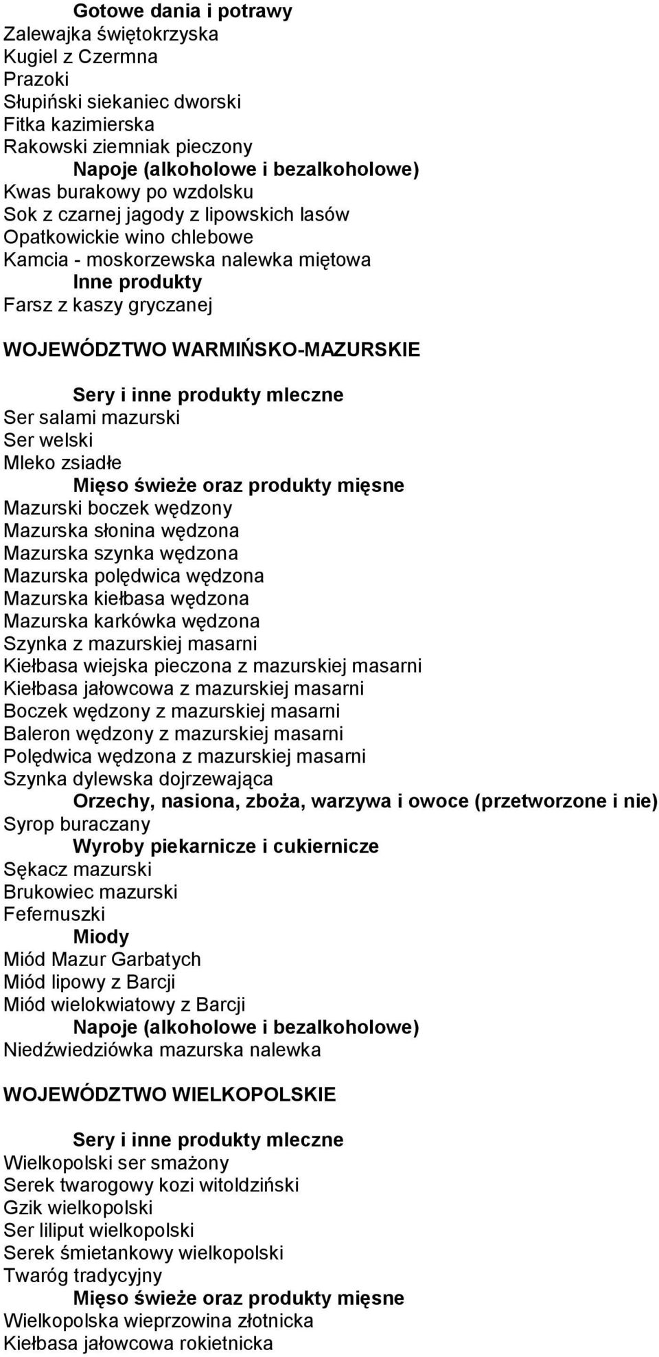 wędzony Mazurska słonina wędzona Mazurska szynka wędzona Mazurska polędwica wędzona Mazurska kiełbasa wędzona Mazurska karkówka wędzona Szynka z mazurskiej masarni Kiełbasa wiejska pieczona z