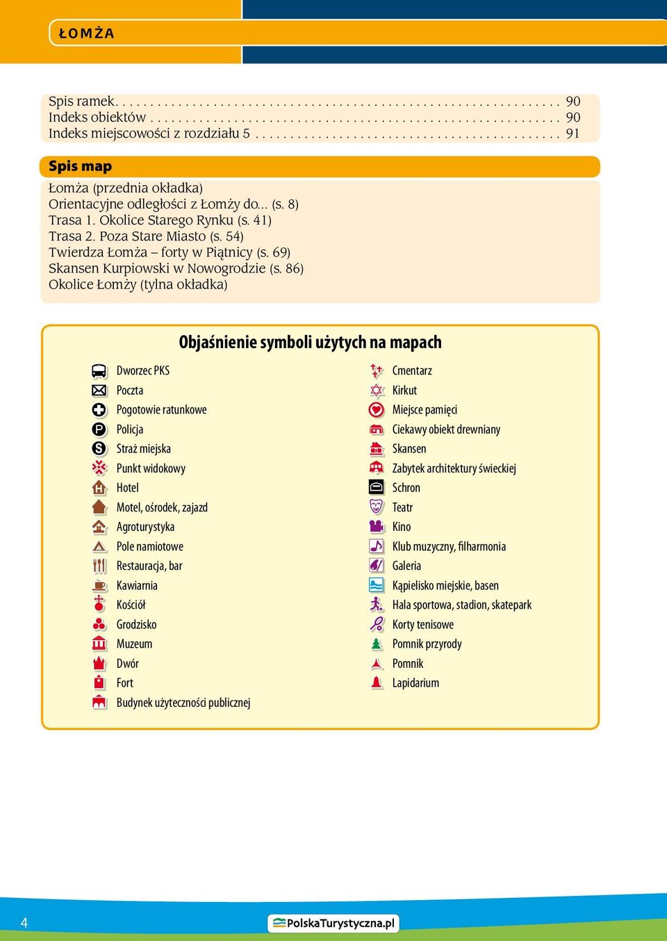 54) Twierdza Łomża forty w Piątnicy (s. 69) Skansen Kurpiowski w Nowogrodzie (s.