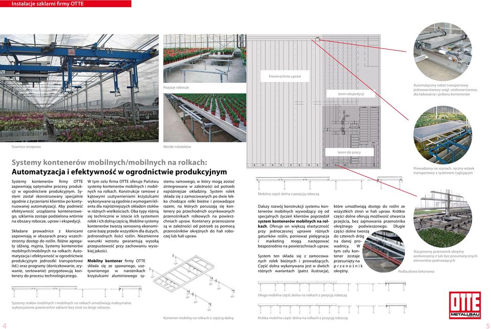 OTTE zapewniają optymalne procesy produkcji w ogrodnictwie produkcyjnym. System został skonstruowany specjalnie zgodnie z życzeniami klientów po kontynuowanej automatyzacji.