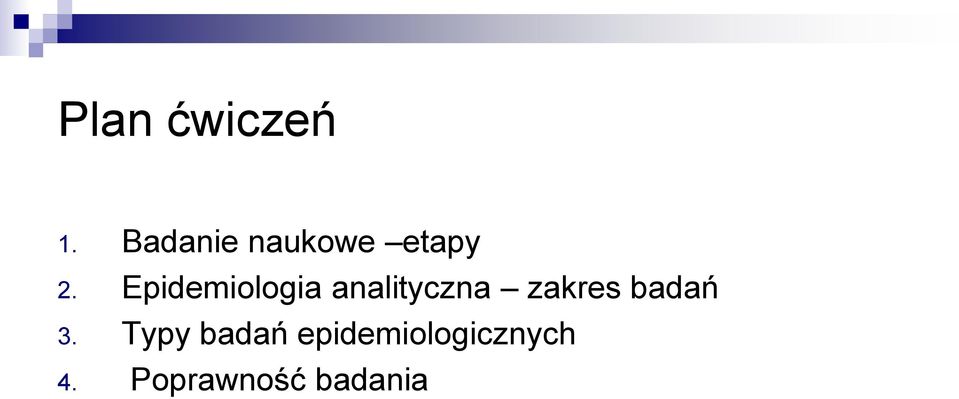 Epidemiologia analityczna zakres