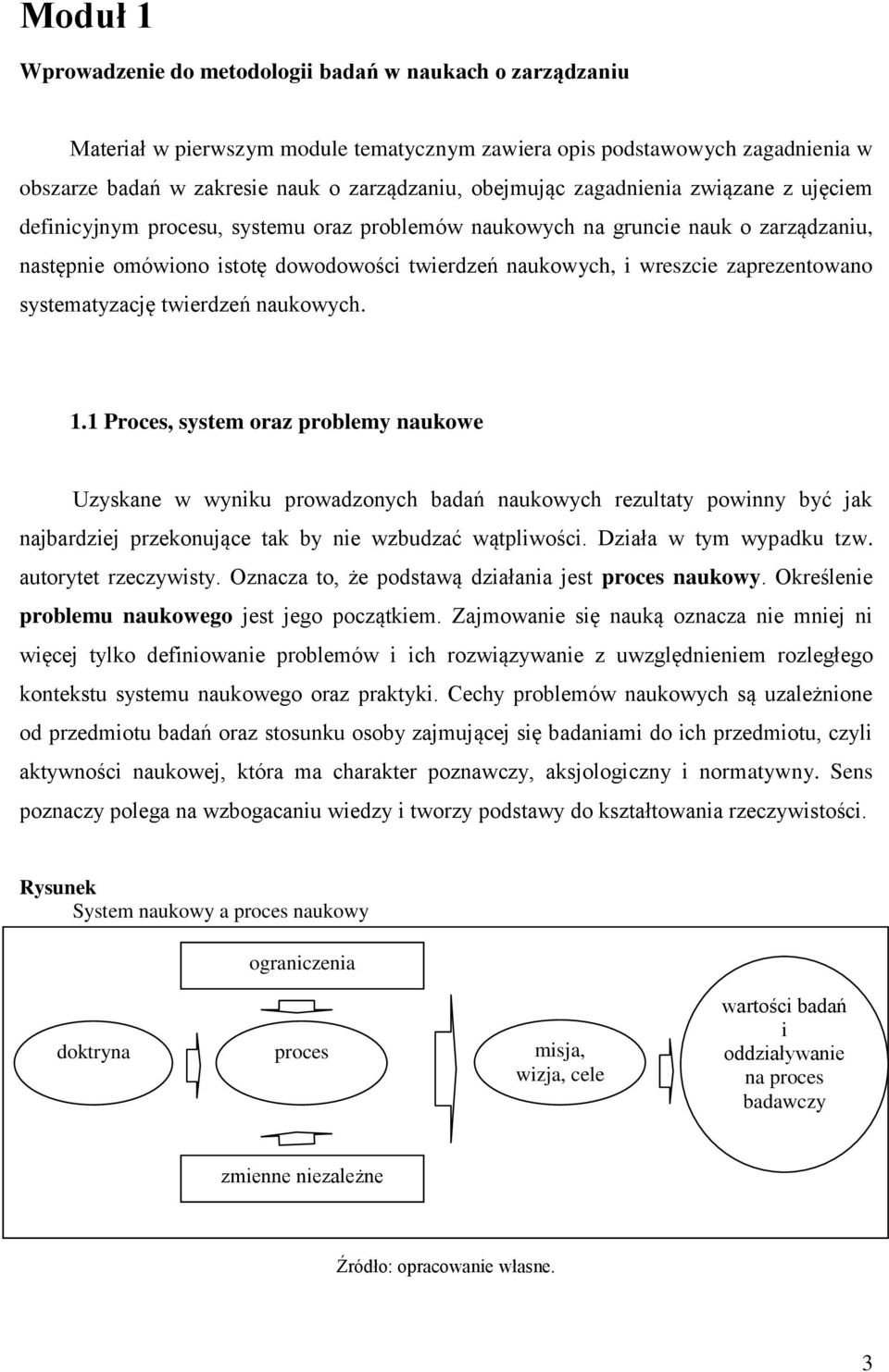 zaprezentowano systematyzację twierdzeń naukowych. 1.