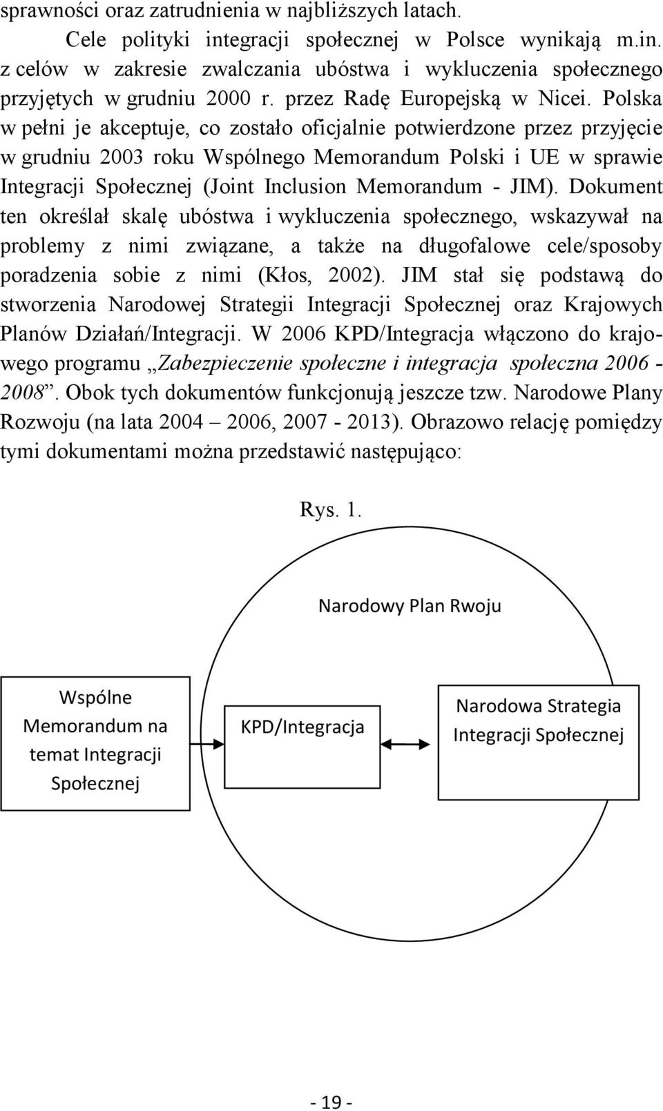 Polska w pełni je akceptuje, co zostało oficjalnie potwierdzone przez przyjęcie w grudniu 2003 roku Wspólnego Memorandum Polski i UE w sprawie Integracji Społecznej (Joint Inclusion Memorandum - JIM).