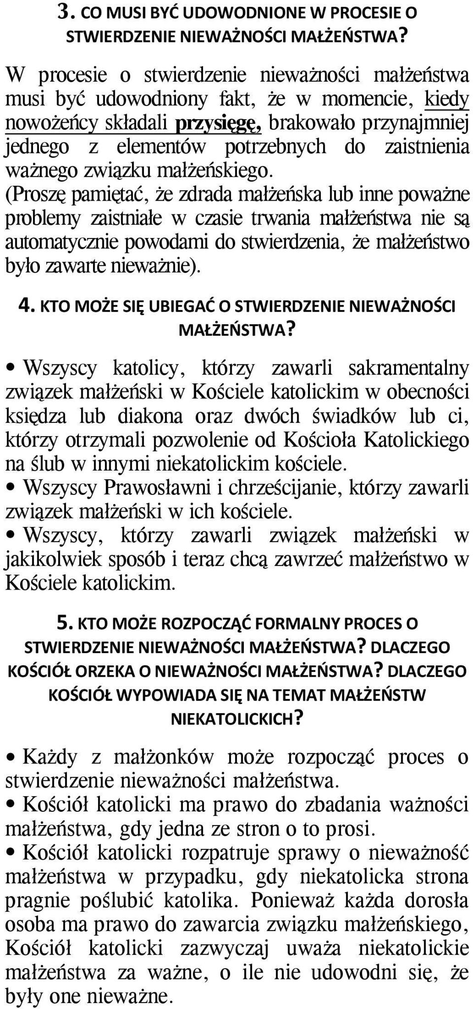 ważnego związku małżeńskiego.