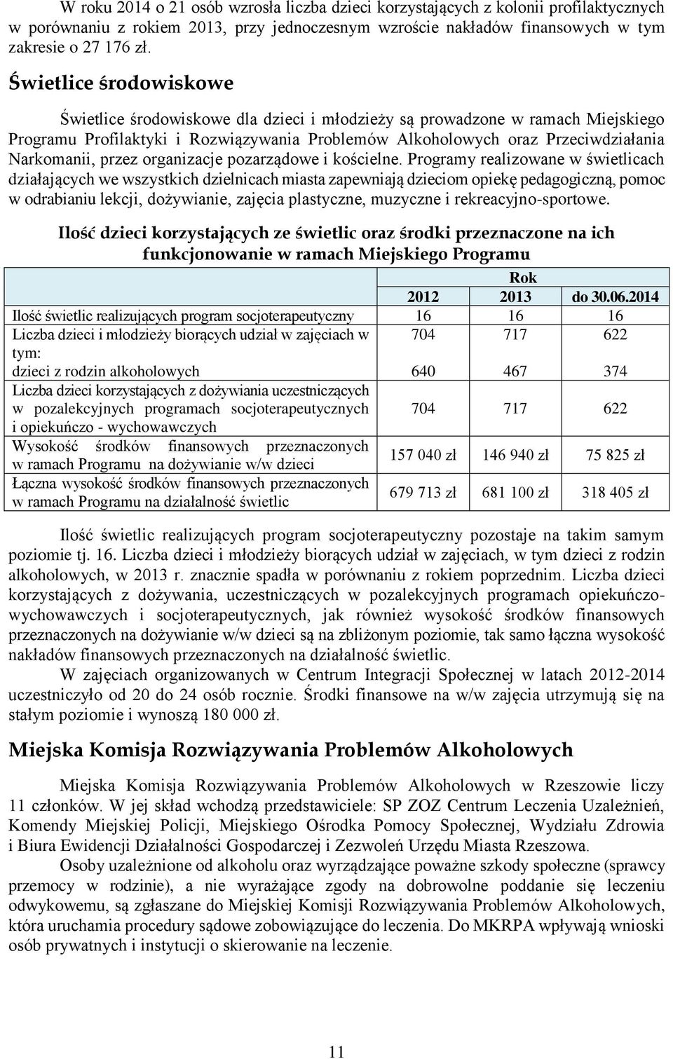 przez organizacje pozarządowe i kościelne.