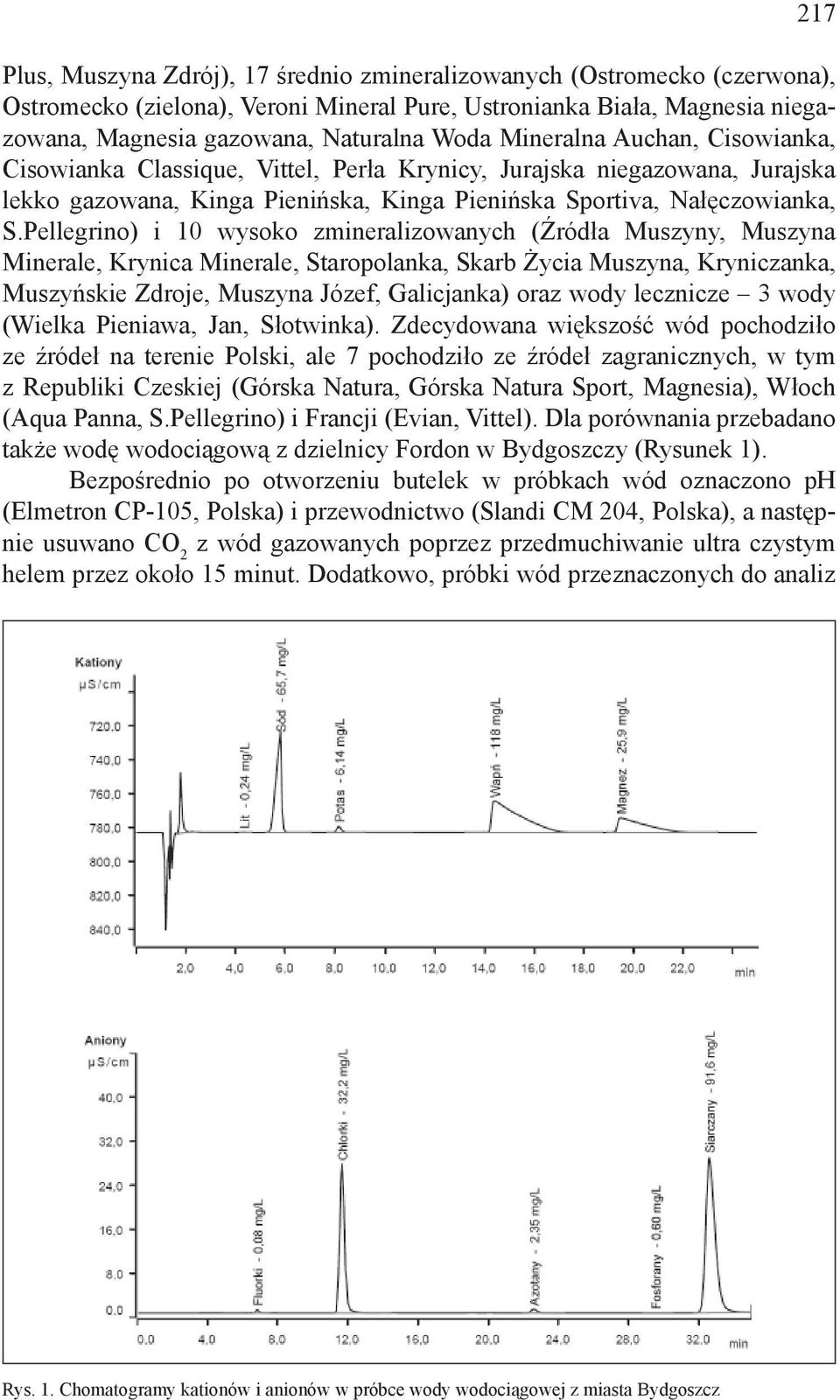 Pellegrino) i 10 wysoko zmineralizowanych (Źródła Muszyny, Muszyna Minerale, Krynica Minerale, Staropolanka, Skarb Życia Muszyna, Kryniczanka, Muszyńskie Zdroje, Muszyna Józef, Galicjanka) oraz wody