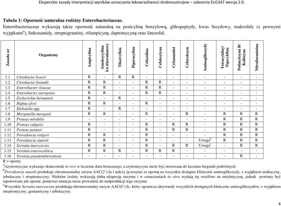 oraz linezolid. Zasada nr Organizmy Ampicylina Amoksycylina kw.