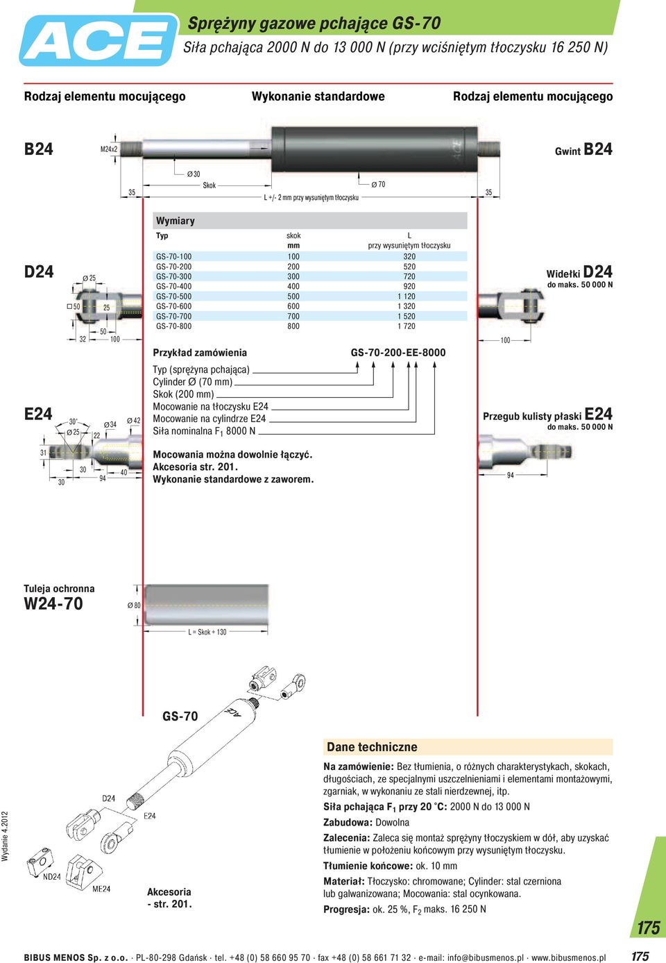 Mocowanie na cylindrze E2 Siła nominalna F 1 000 N GS-0-0-EE-000 0 Widełki D2 do maks. 0 000 N Przegub kulisty płaski E2 do maks. 0 000 N 31 9 0 str. 1. z zaworem. 9 W2-0 0 = Skok + 1 Wydanie.