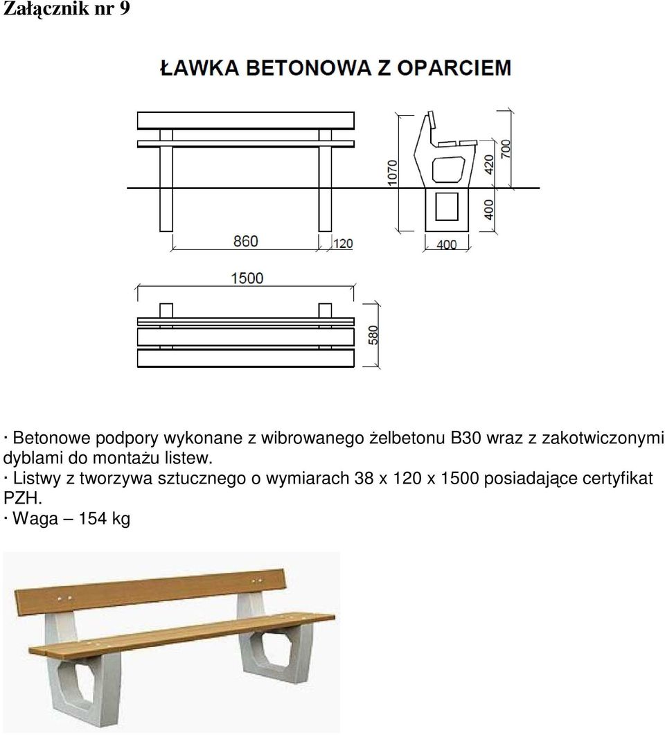 dyblami do montaŝu listew.