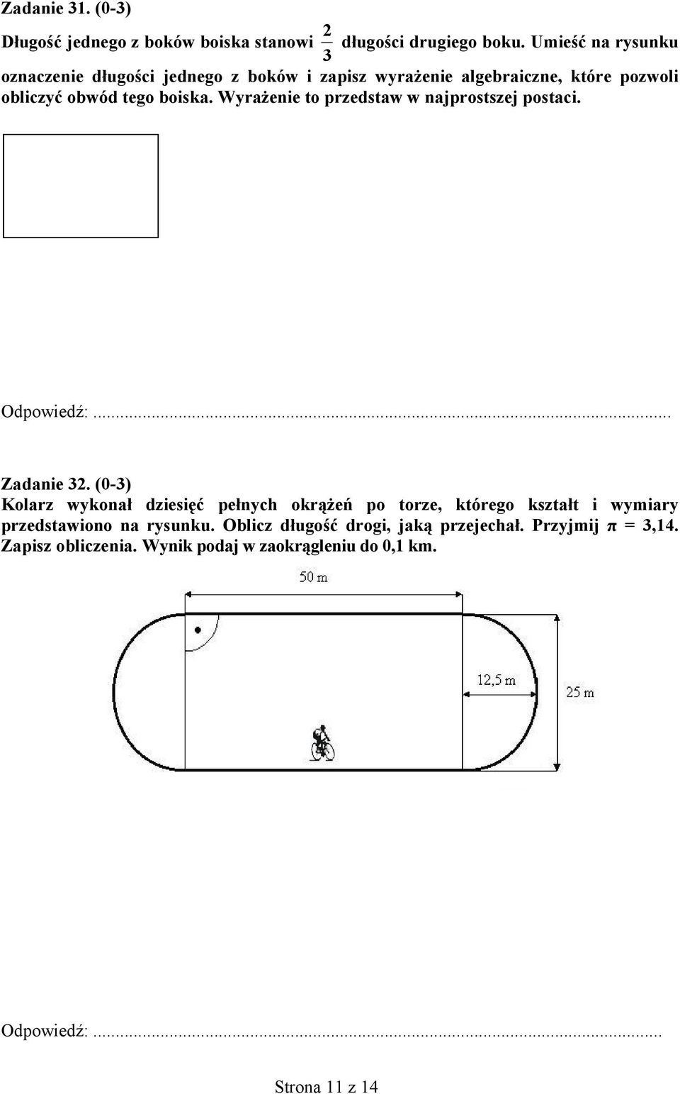 Wyrażenie to przedstaw w najprostszej postaci. Odpowiedź:... Zadanie 32.