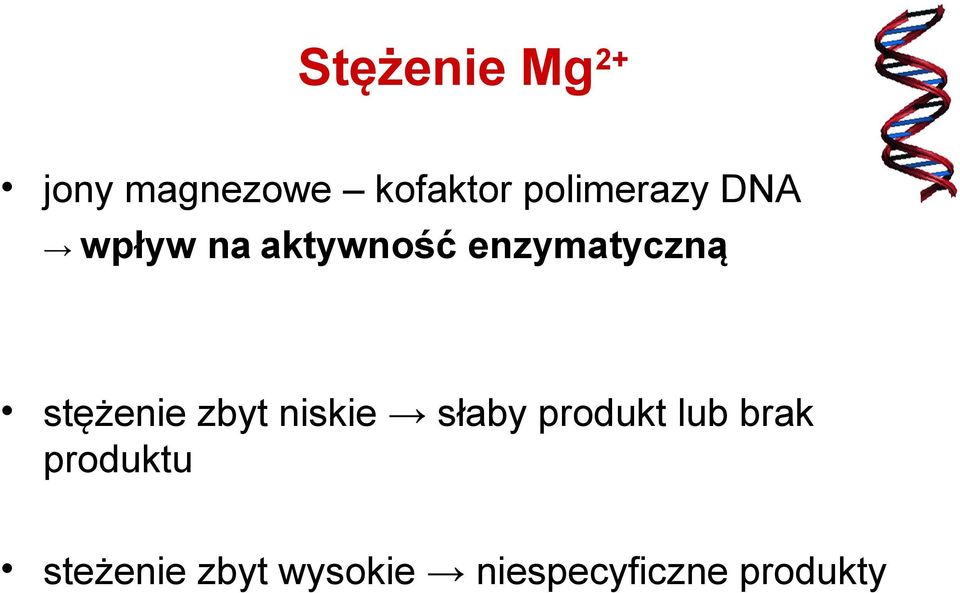 enzymatyczną stężenie zbyt niskie słaby