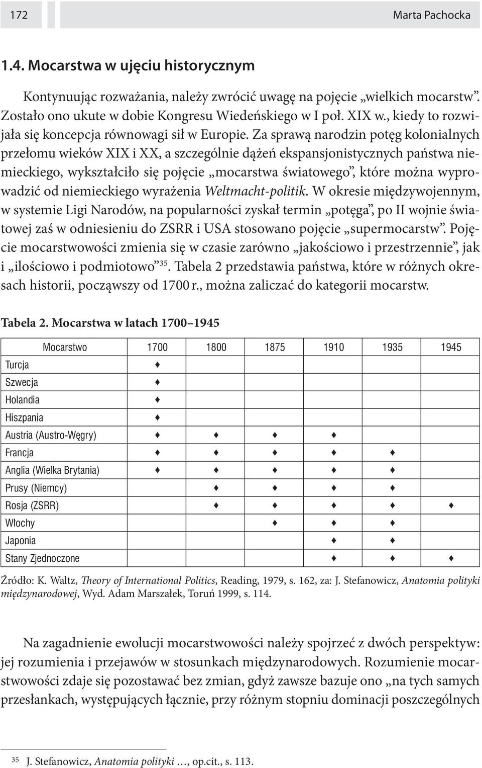 Za sprawą narodzin potęg kolonialnych przełomu wieków XIX i XX, a szczególnie dążeń ekspansjonistycznych państwa niemieckiego, wykształciło się pojęcie mocarstwa światowego, które można wyprowadzić