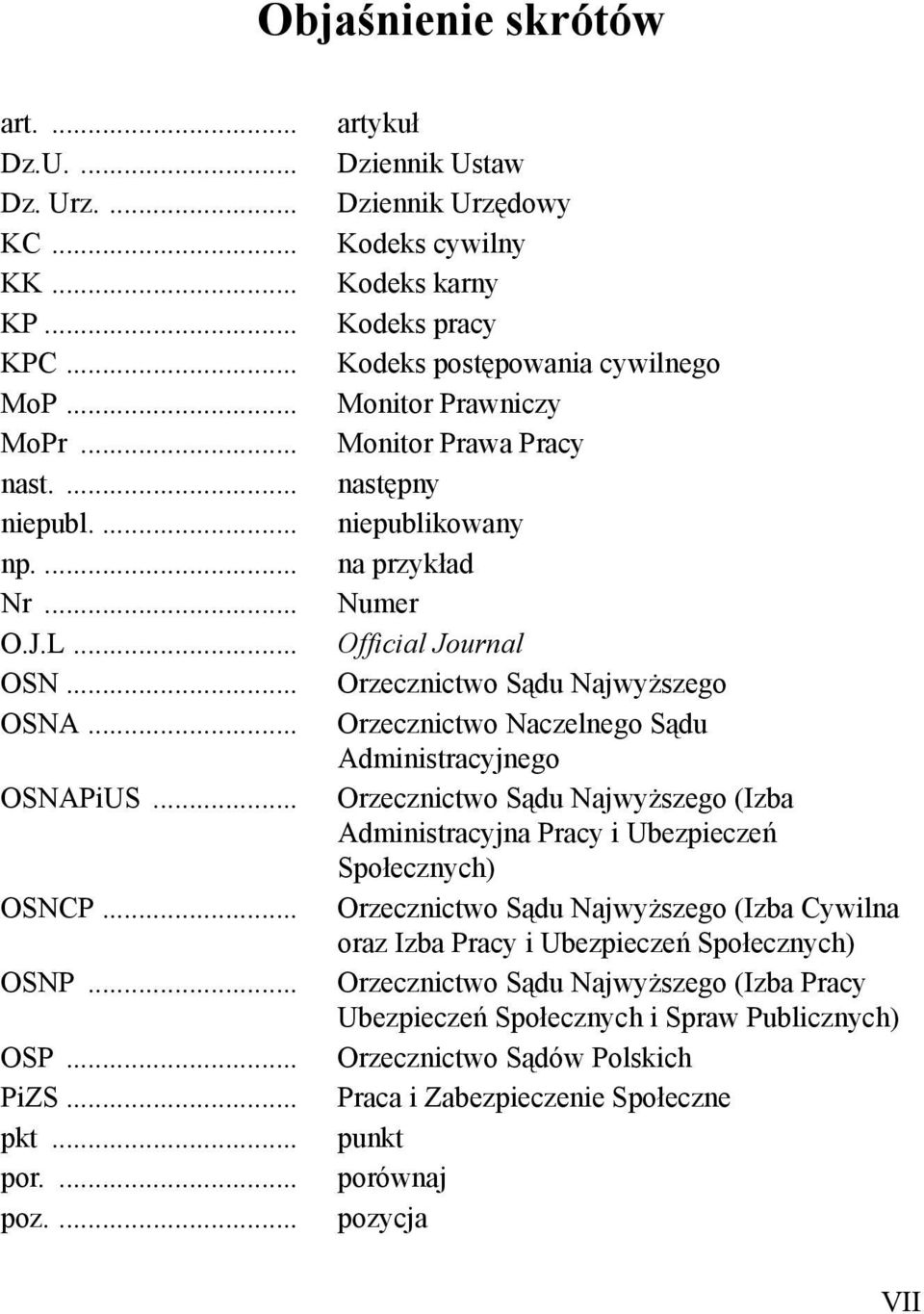 ... artykuł Dziennik Ustaw Dziennik Urzędowy Kodeks cywilny Kodeks karny Kodeks pracy Kodeks postępowania cywilnego Monitor Prawniczy Monitor Prawa Pracy następny niepublikowany na przykład Numer