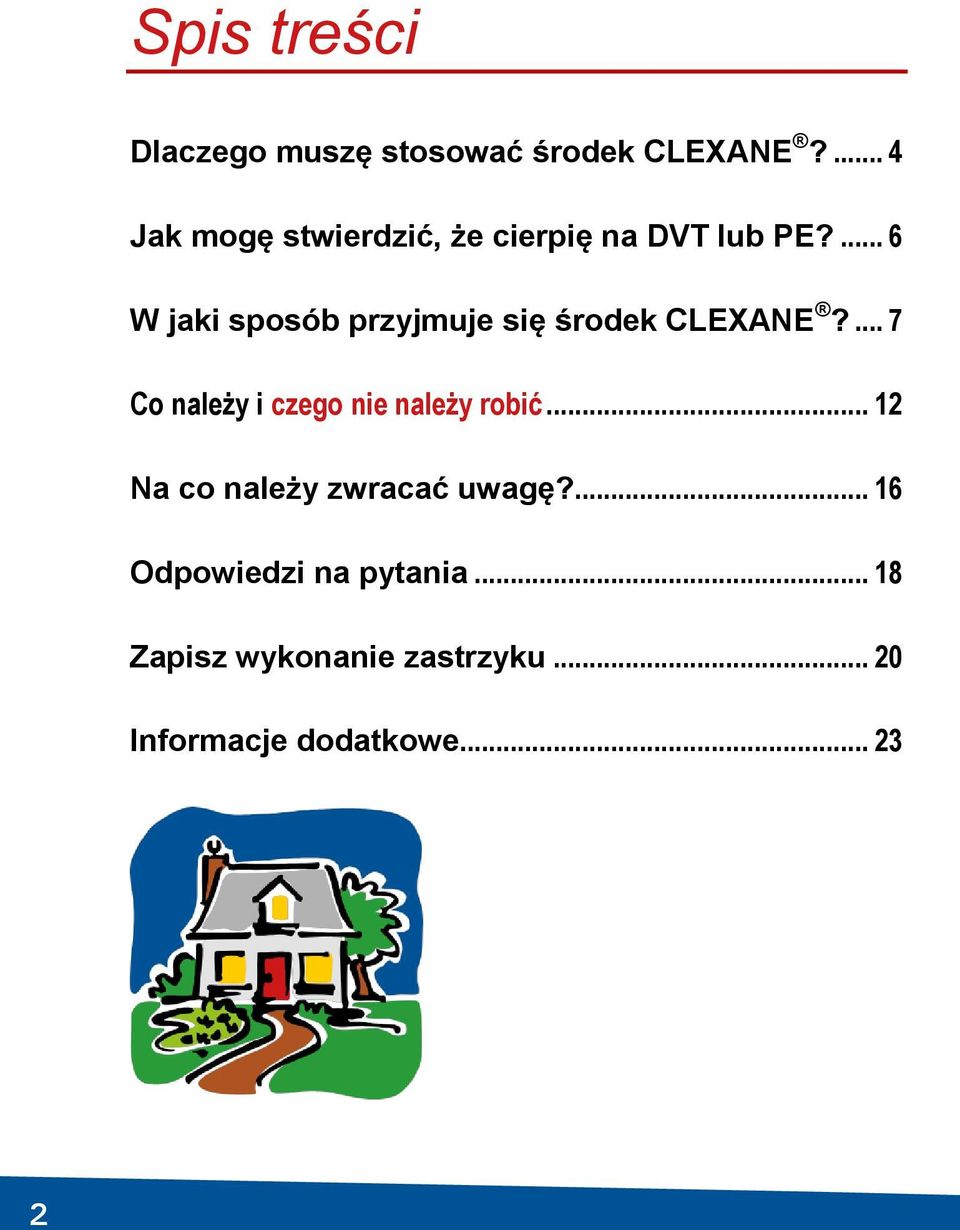 ... 6 W jaki sposób przyjmuje się środek CLEXANE?