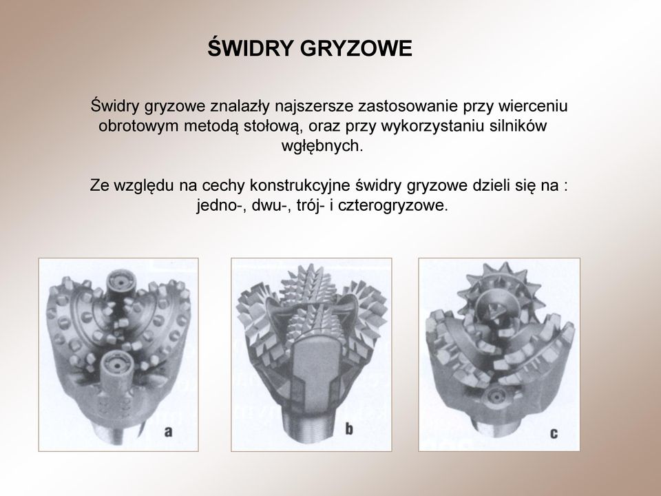 wykorzystaniu silników wgłębnych.