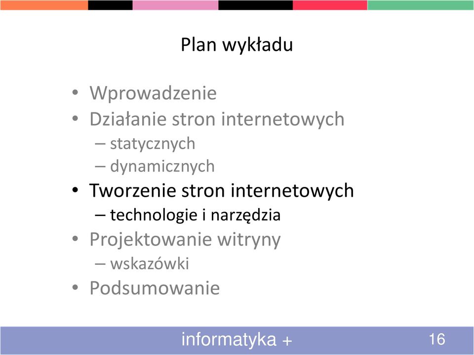 stron internetowych technologie i narzędzia