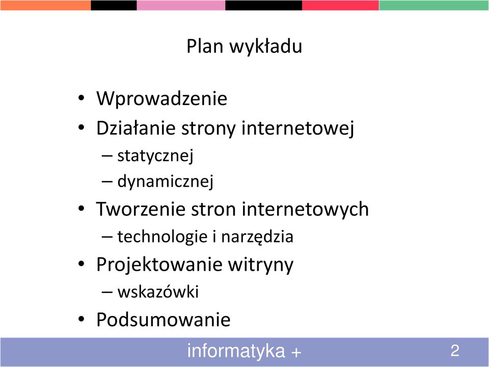 stron internetowych technologie i narzędzia