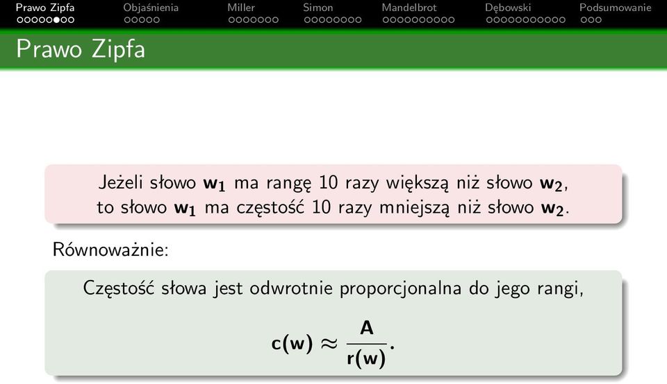 razy mniejszą niż słowo w 2.