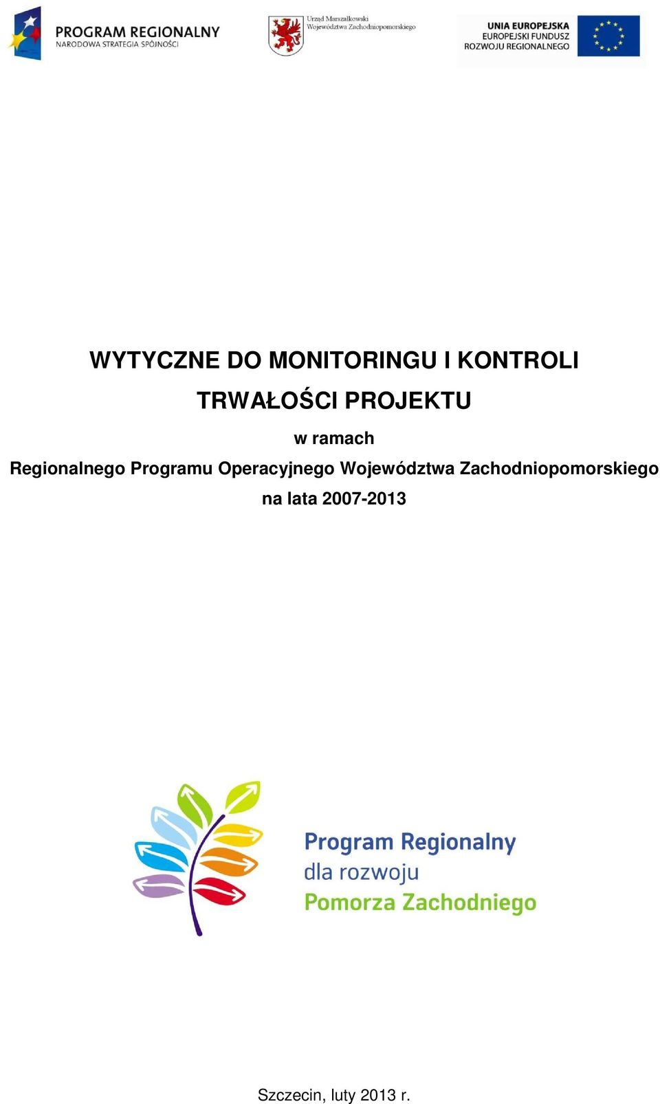 Programu Operacyjnego Województwa