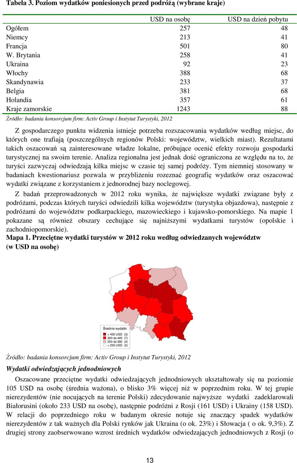 gospodarczego punktu widzenia istnieje potrzeba rozszacowania wydatków według miejsc, do których one trafiają (poszczególnych regionów Polski: województw, wielkich miast).