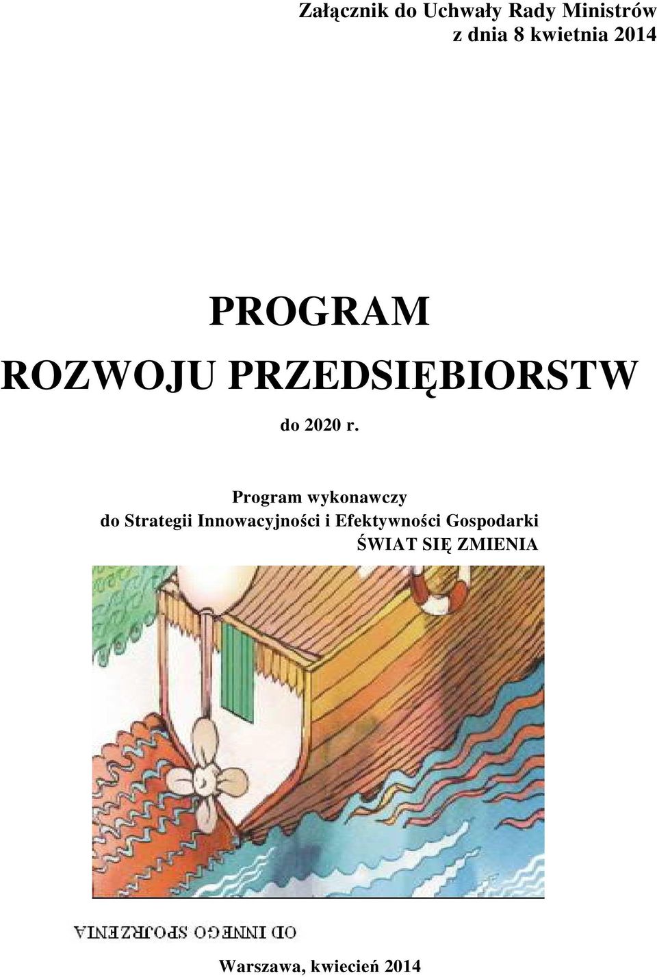 Program wykonawczy do Strategii Innowacyjności i