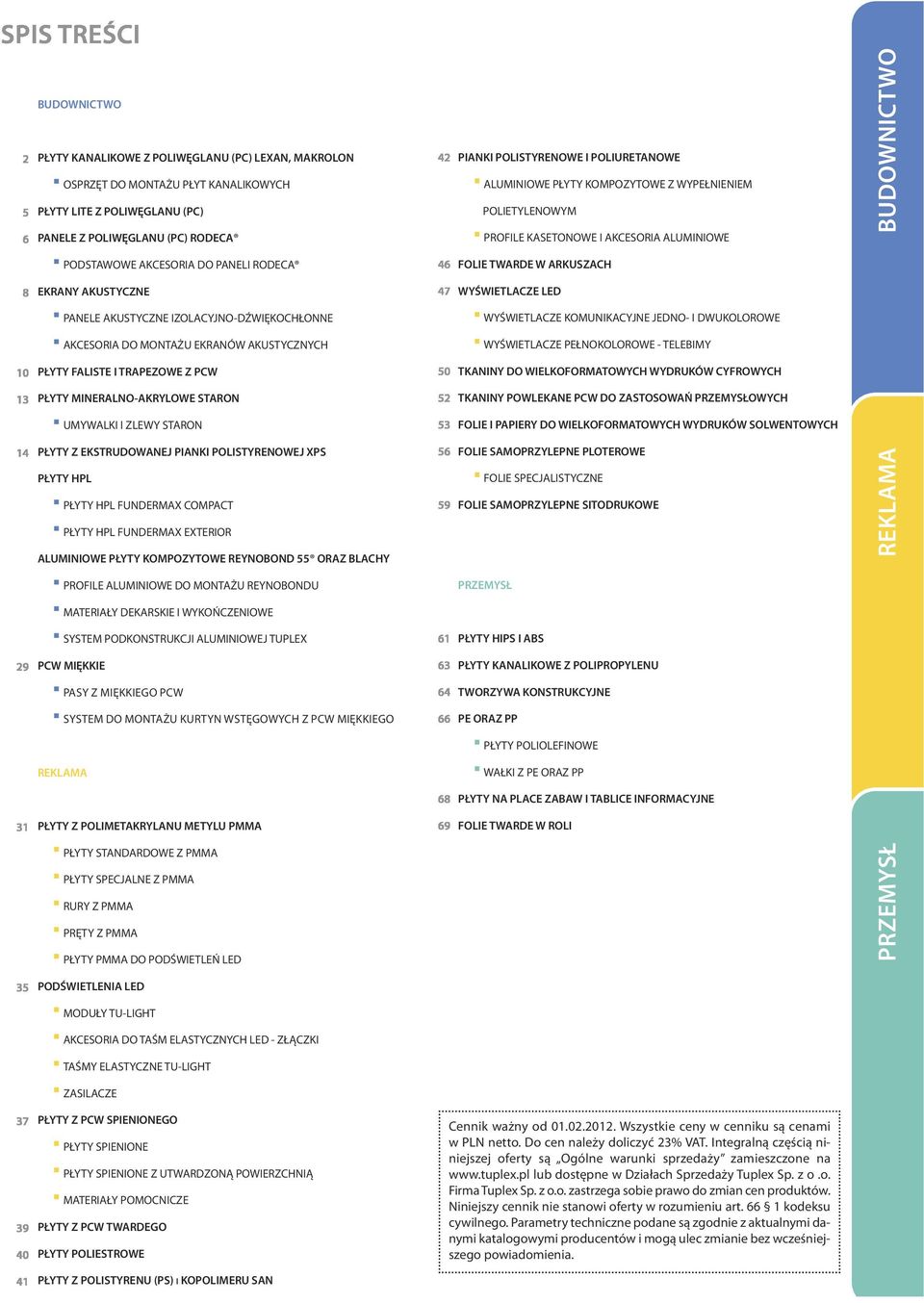 PŁYTY Z EKSTRUDOWANEJ PIANKI POLISTYRENOWEJ XPS PŁYTY HPL PŁYTY HPL FUNDERMAX COMPACT PŁYTY HPL FUNDERMAX EXTERIOR ALUMINIOWE PŁYTY KOMPOZYTOWE REYNOBOND 55 ORAZ BLACHY PROFILE ALUMINIOWE DO MONTAŻU