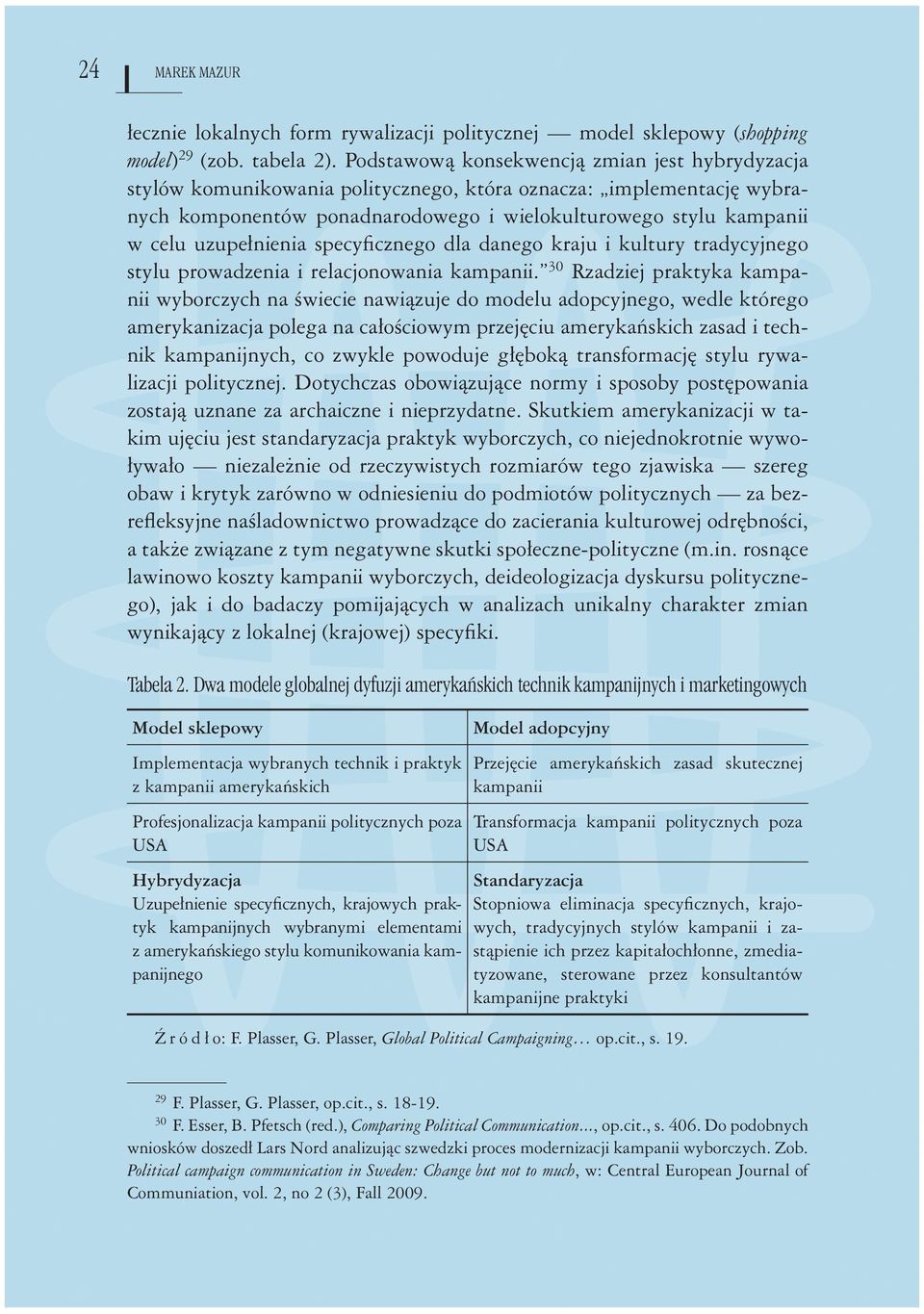 uzupełnienia specyﬁcznego dla danego kraju i kultury tradycyjnego stylu prowadzenia i relacjonowania kampanii.