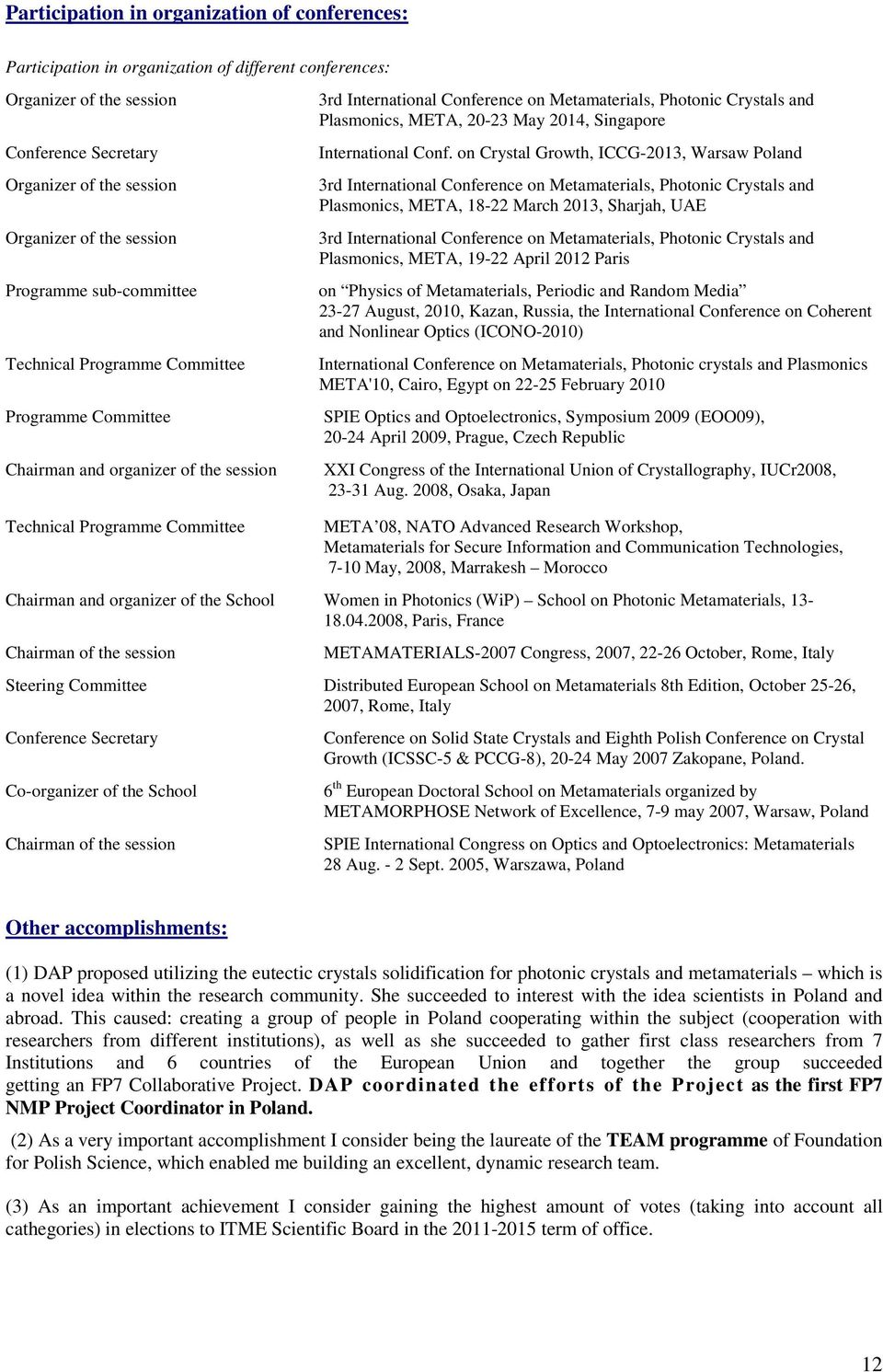 20-23 May 2014, Singapore International Conf.