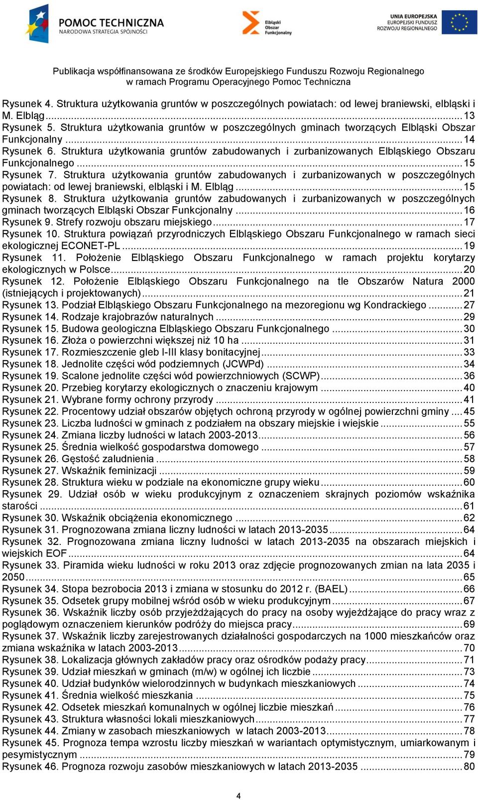 Struktura użytkowania gruntów zabudowanych i zurbanizowanych Elbląskiego Obszaru Funkcjonalnego... 15 Rysunek 7.