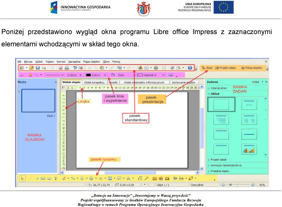 Impress z zaznaczonymi