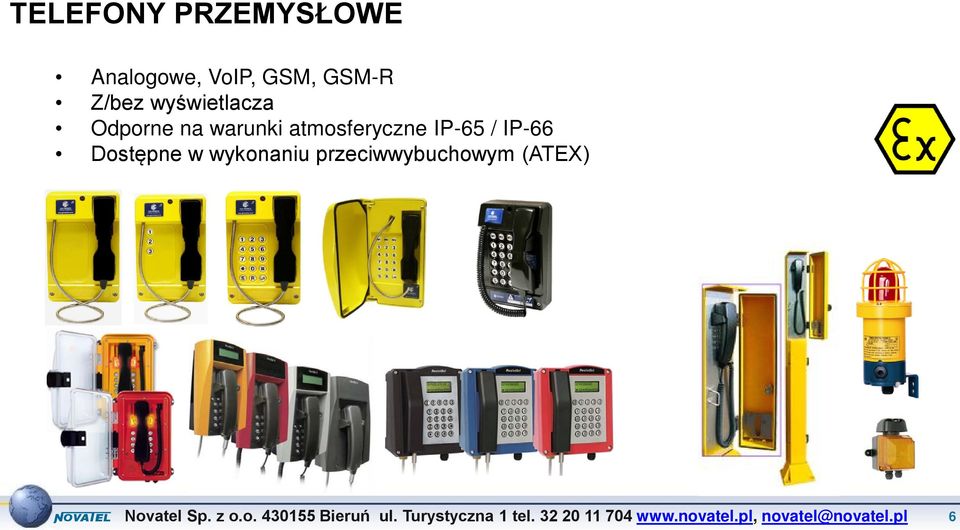 warunki atmosferyczne IP-65 / IP-66