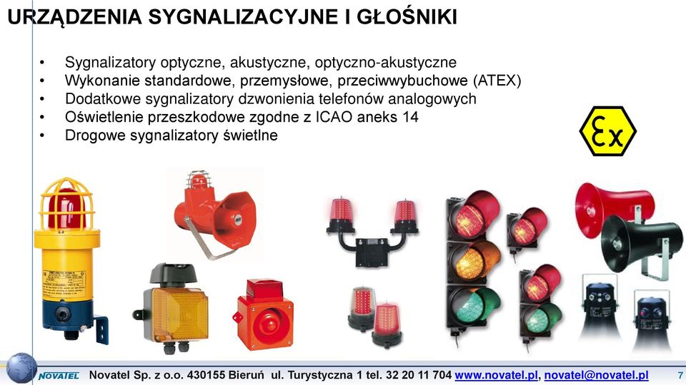 (ATEX) Dodatkowe sygnalizatory dzwonienia telefonów analogowych