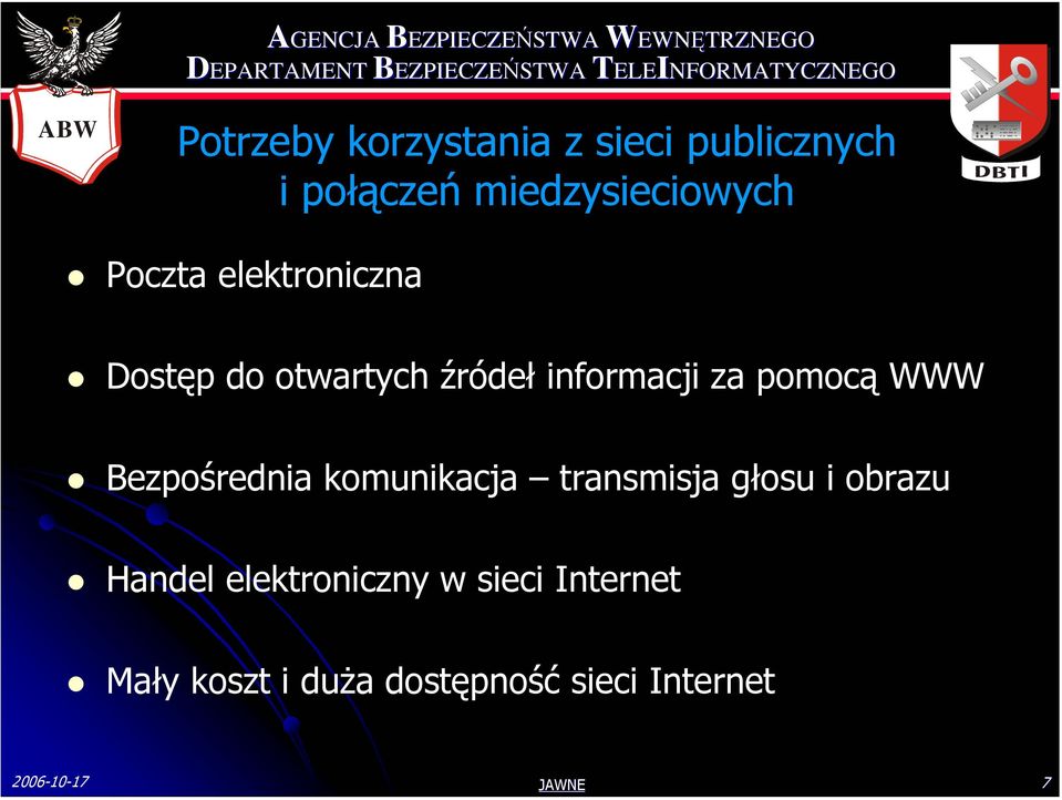 Bezpośrednia komunikacja transmisja głosu i obrazu Handel elektroniczny