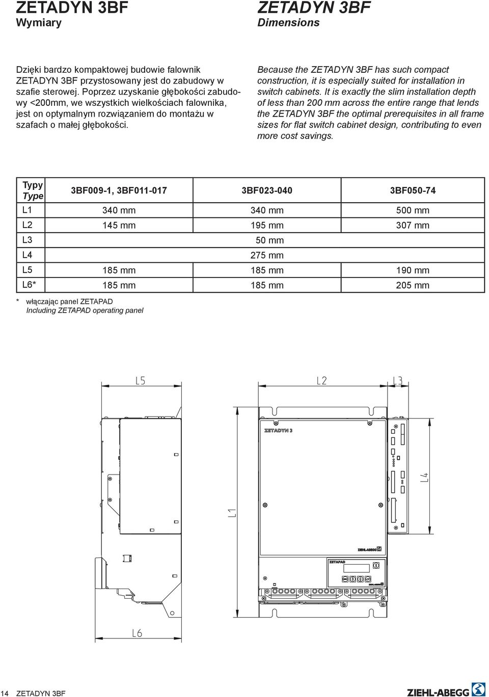 Because the has such compact construction, it is especially suited for installation in switch cabinets.