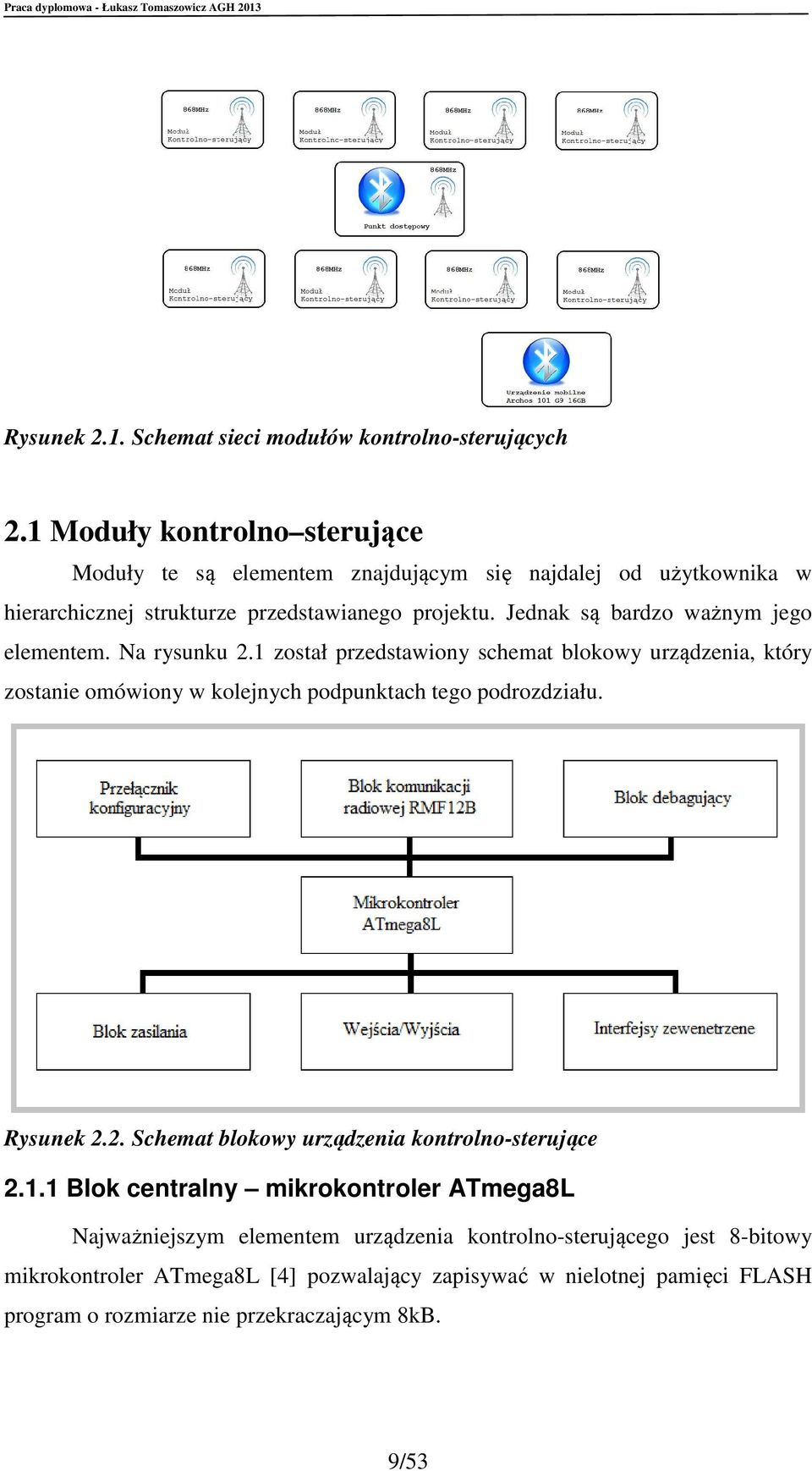 Jednak są bardzo ważnym jego elementem. Na rysunku 2.1 został przedstawiony schemat blokowy urządzenia, który zostanie omówiony w kolejnych podpunktach tego podrozdziału.