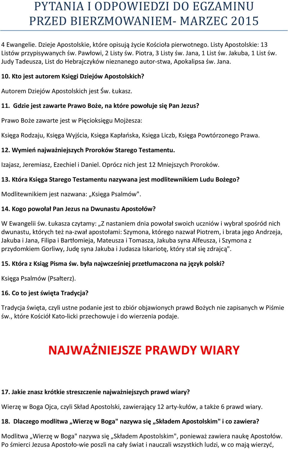 Gdzie jest zawarte Prawo Boże, na które powołuje się Pan Jezus?