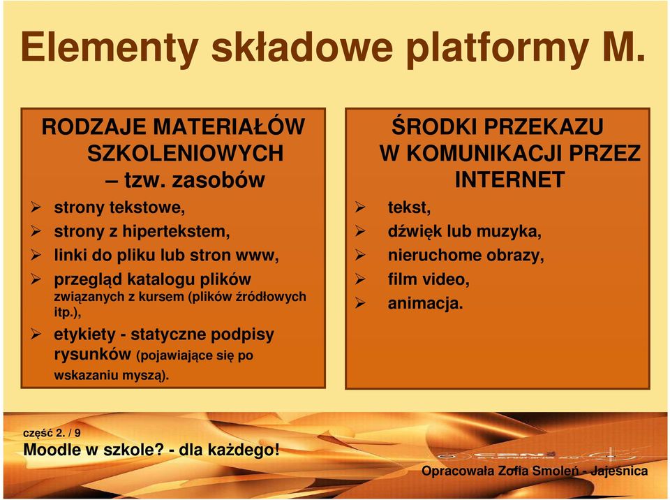 związanych z kursem (plików źródłowych itp.