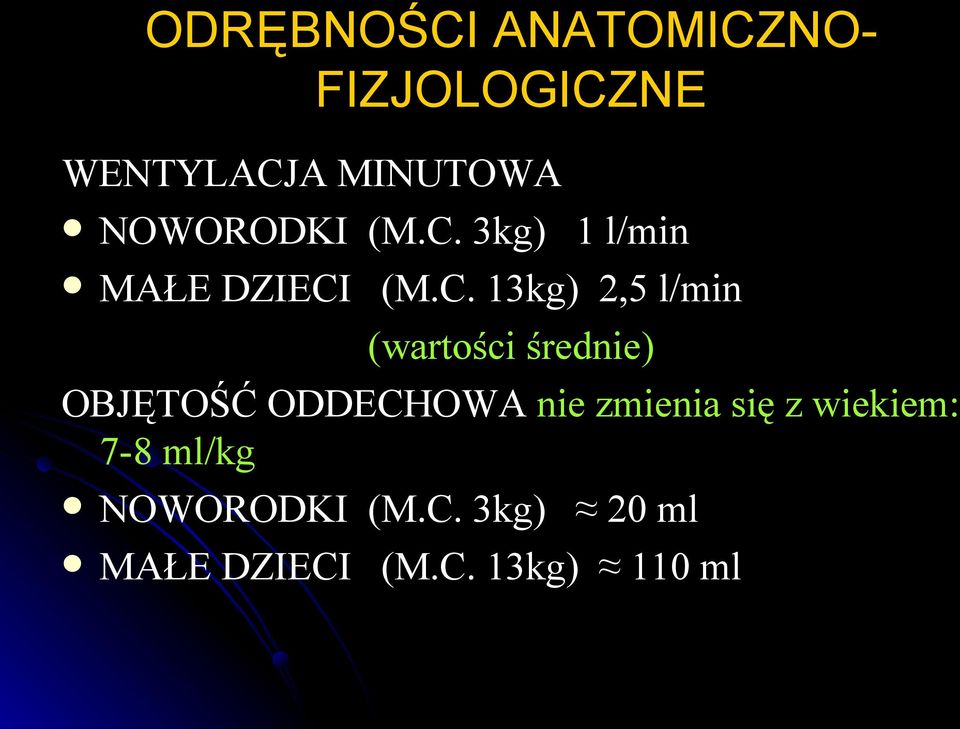 3kg) 1 l/min MAŁE DZIECI