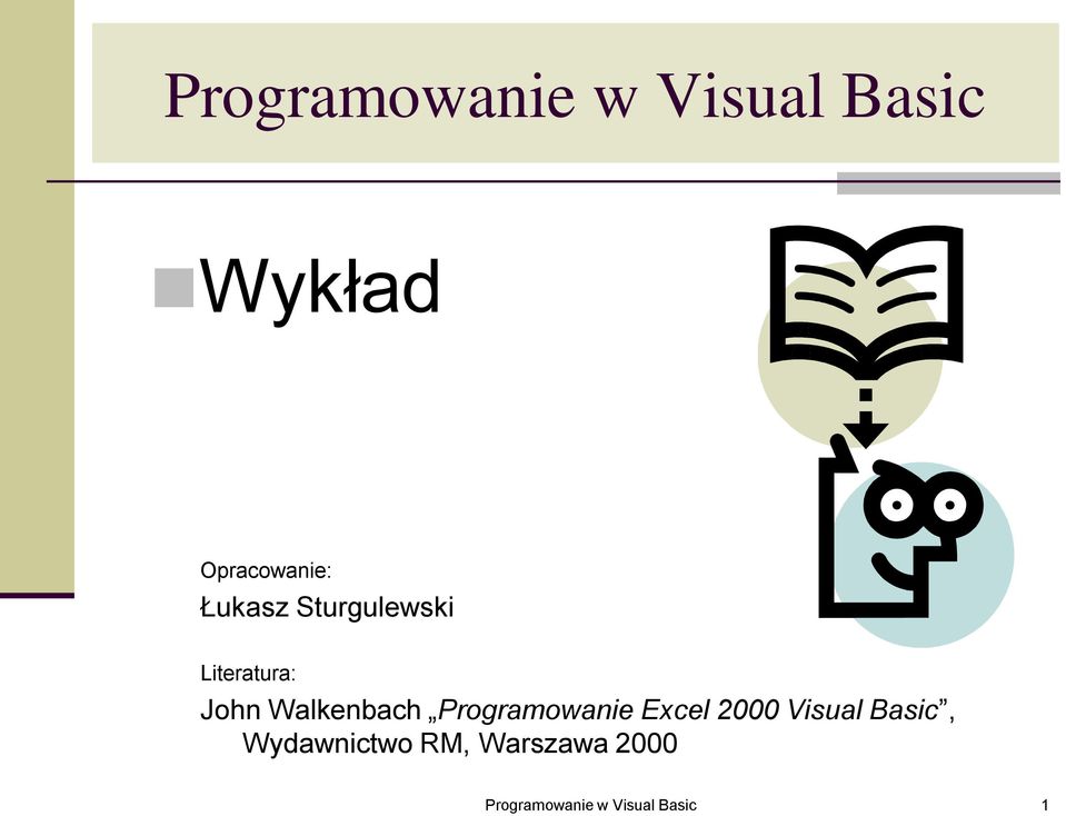 Programowanie Excel 2000 Visual Basic,