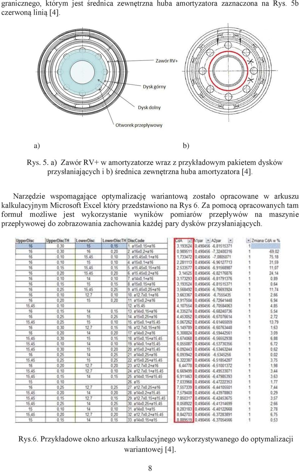 Narzędzie wspomagające optymalizację wariantową zostało opracowane w arkuszu kalkulacyjnym Microsoft Excel który przedstawiono na Rys 6.