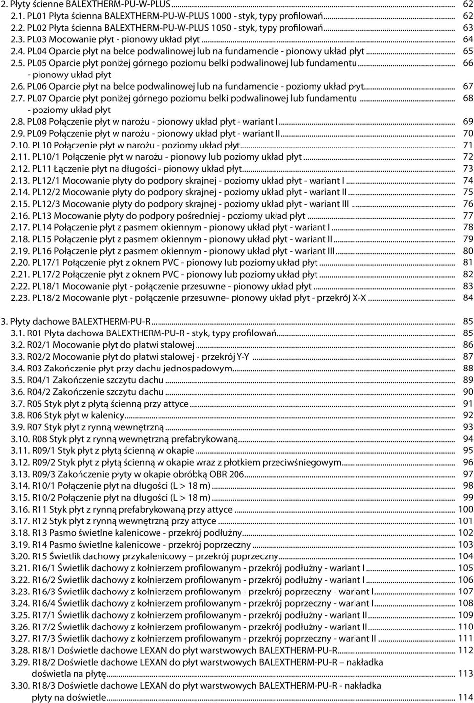 PL05 Oparcie płyt poniżej górnego poziomu belki podwalinowej lub fundamentu... - pionowy układ płyt 2.6. PL06 Oparcie płyt na belce podwalinowej lub na fundamencie - poziomy układ płyt... 2.7.