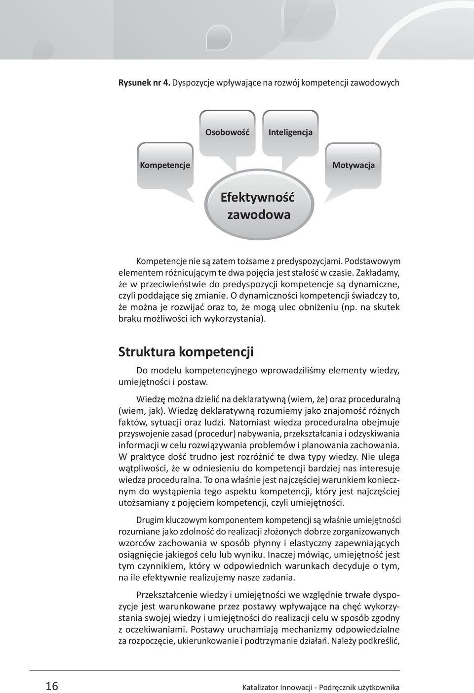 O dynamiczności kompetencji świadczy to, że można je rozwijać oraz to, że mogą ulec obniżeniu (np. na skutek braku możliwości ich wykorzystania).