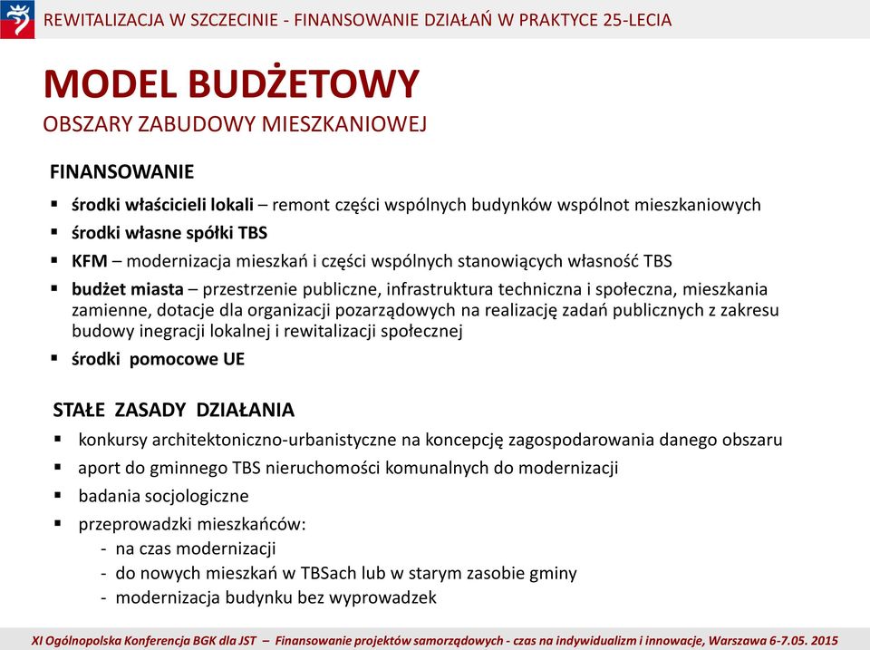 zamienne, dotacje dla organizacji pozarządowych na realizację zadań publicznych z zakresu budowy inegracji lokalnej i rewitalizacji społecznej środki pomocowe UE STAŁE ZASADY DZIAŁANIA konkursy