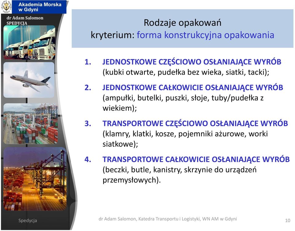 JEDNOSTKOWE CAŁKOWICIE OSŁANIAJĄCE WYRÓB (ampułki, butelki, puszki, słoje, tuby/pudełka z wiekiem); 3.