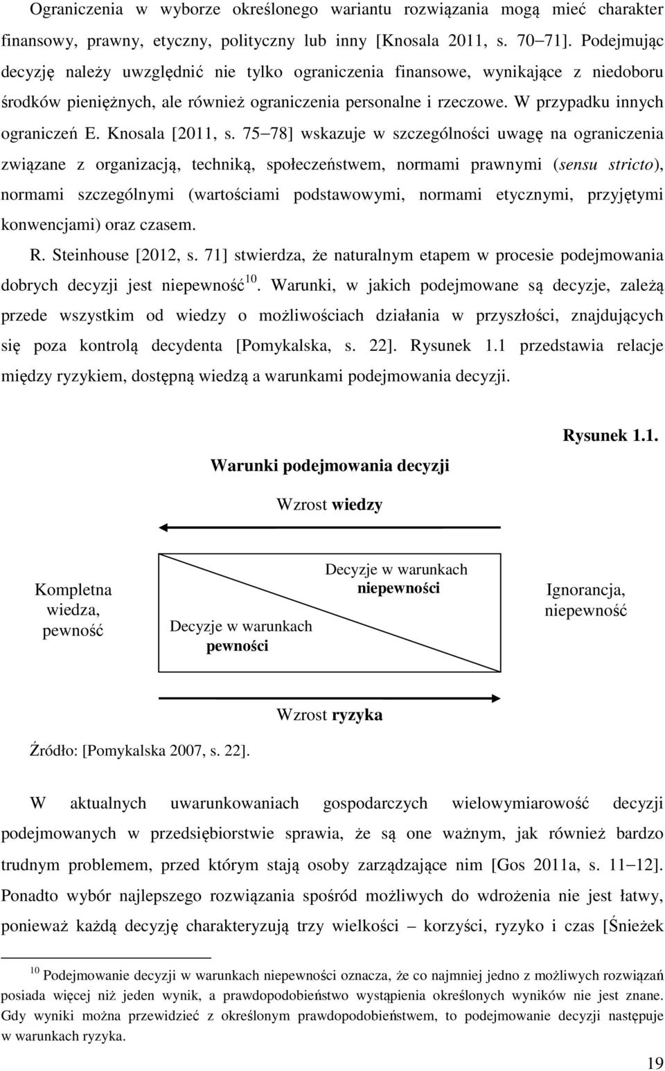 Knosala [2011, s.