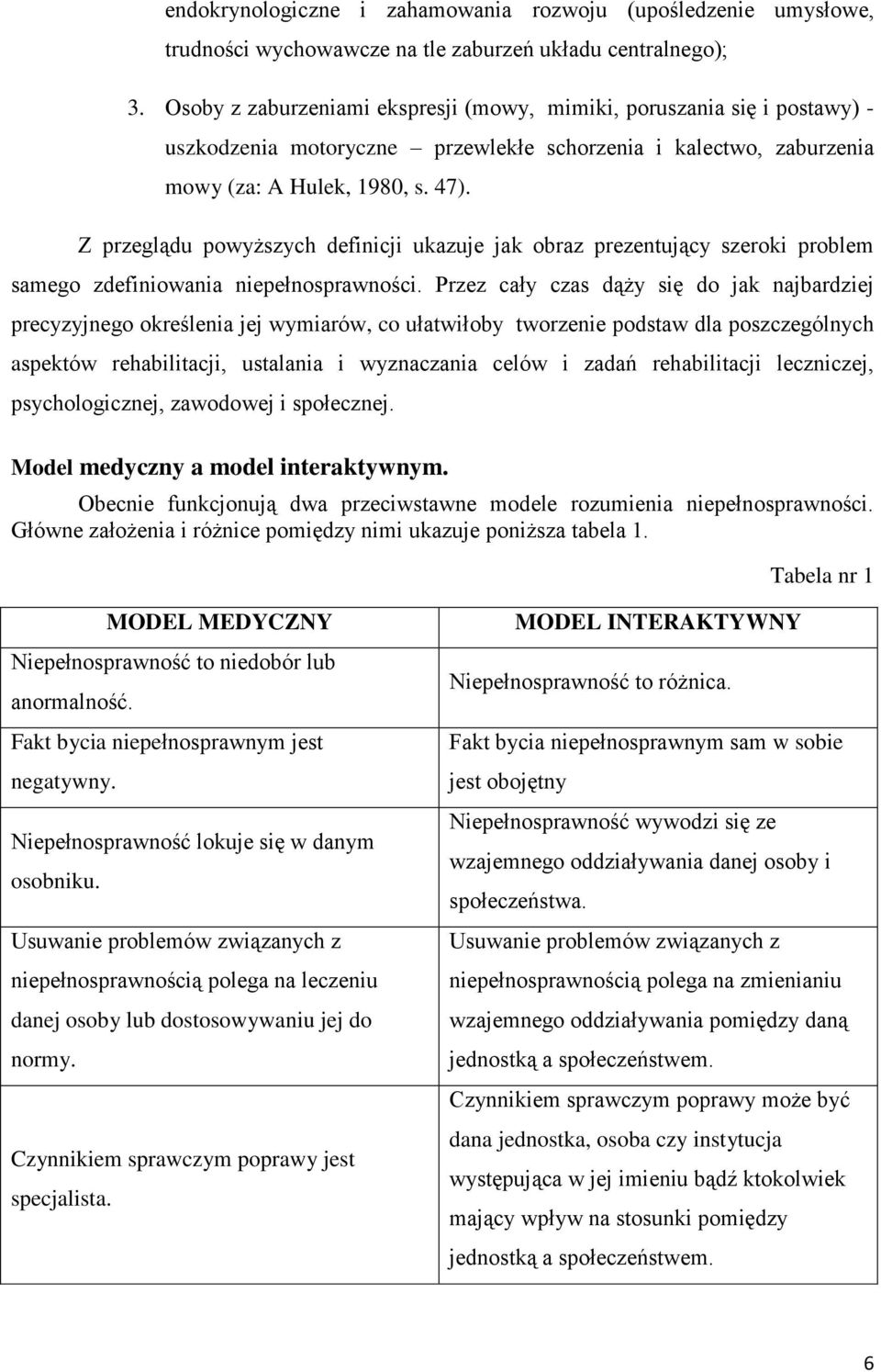 Z przeglądu powyższych definicji ukazuje jak obraz prezentujący szeroki problem samego zdefiniowania niepełnosprawności.