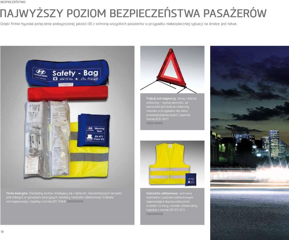 (spełnia normę ECE-R27) E883199000 Torba awaryjna.