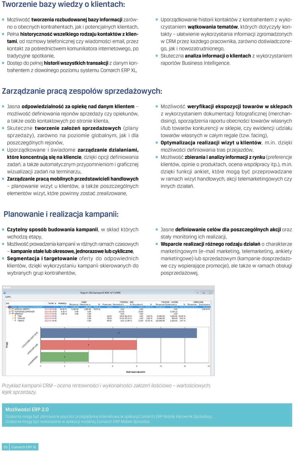 kontrahentem z dowolnego poziomu systemu Comarch ERP XL, Uporządkowanie historii kontaktów z kontrahentem z wykorzystaniem wątkowania tematów, których dotyczyły kontakty ułatwienie wykorzystania