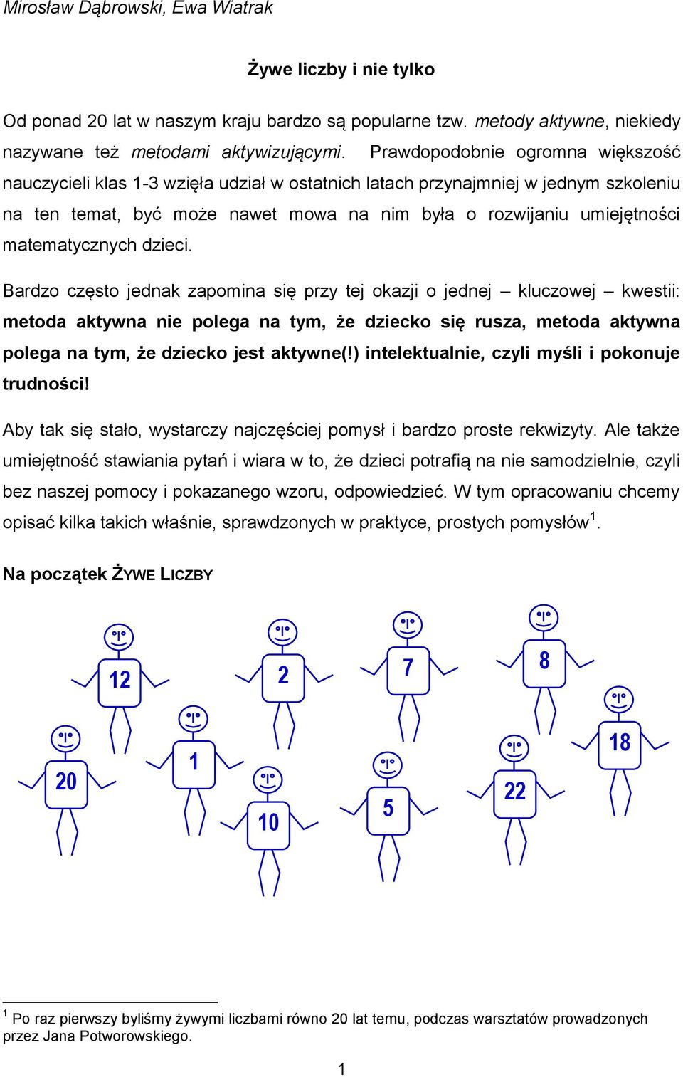 matematycznych dzieci.