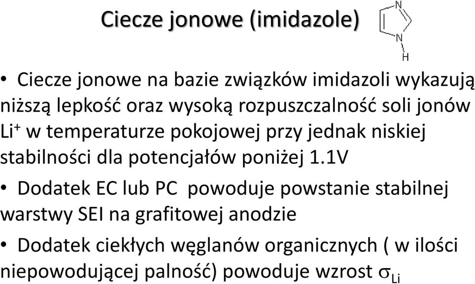 dla potencjałów poniżej 1.